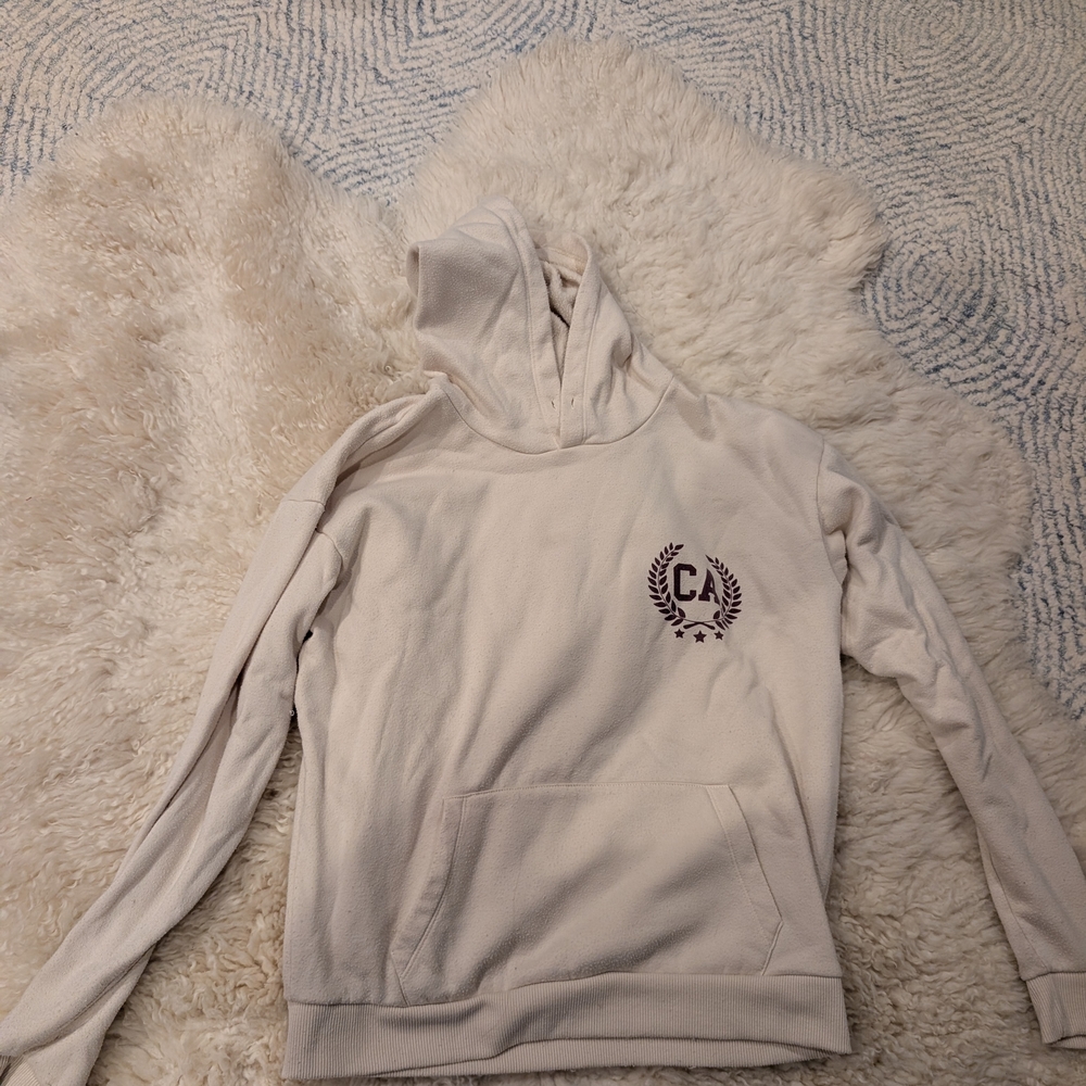 Lemon Cake Cream Hoodie with CA Logo